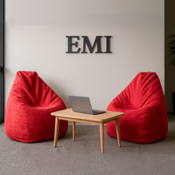 Bean bag kruška antilop crvena EMI