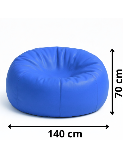 sedací vak guľa modrá EMI