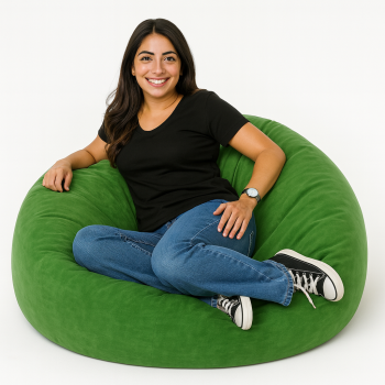 Lopta za beanbag zelena antilop zelena EMI