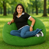 Lopta za beanbag zelena antilop zelena EMI