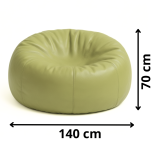 Bean bag izrađena od eko kože loptasta maslinasta EMI