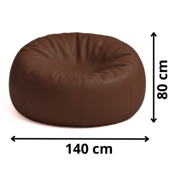 Bean bag velika lopta tamno smeđa EMI