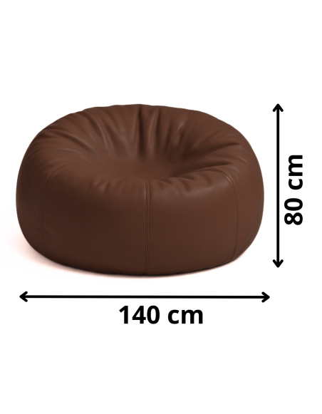 Bean bag velika lopta tamno smeđa EMI