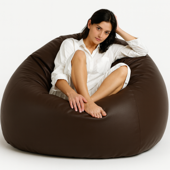 Bean bag velika lopta tamno smeđa EMI