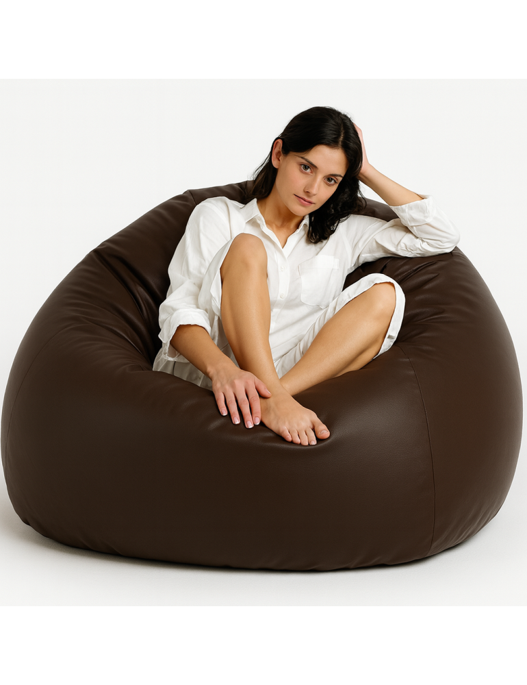 Bean bag velika lopta tamno smeđa EMI