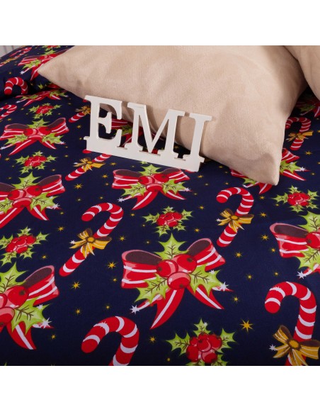 Božićna pamučna posteljina Candyland EMI