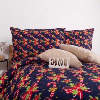 Božićna pamučna posteljina Candyland EMI