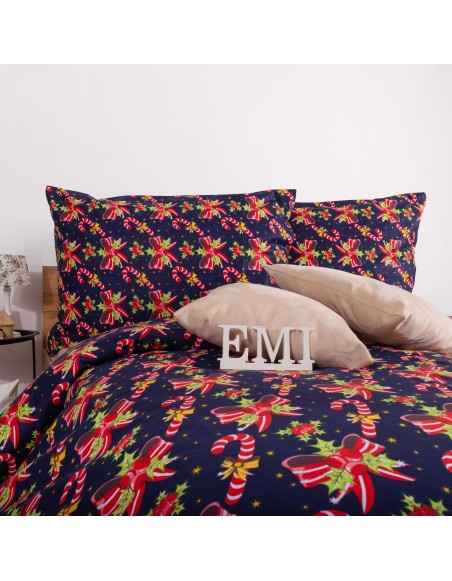 Božićna pamučna posteljina Candyland EMI