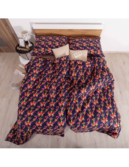 Božićna pamučna posteljina Candyland EMI