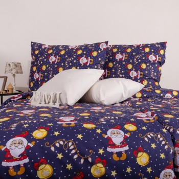 Božićna pamučna posteljina Sveti Nikola EMI