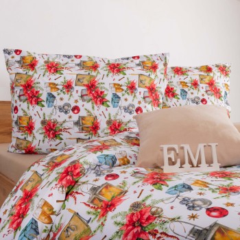 Božićna pamučna posteljina Belight EMI