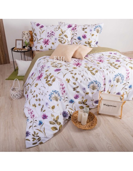 Pamučna posteljina Furrina Olive EMI