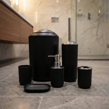 Set kupaonske galanterije Levi black EMI