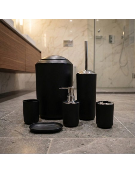 Set kupaonske galanterije Levi black EMI