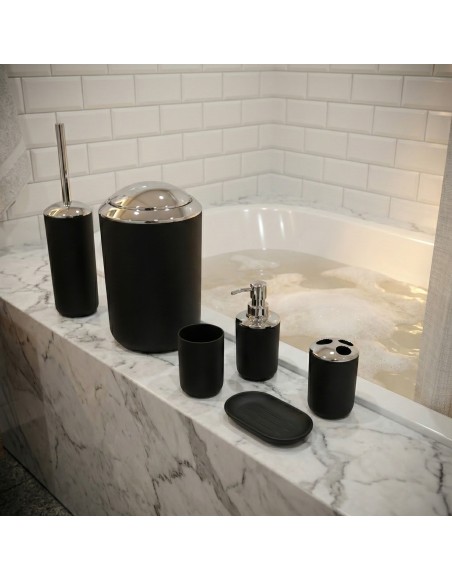 Set kupaonske galanterije Levi black EMI