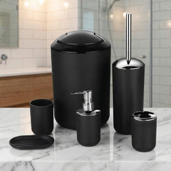 Set kupaonske galanterije Levi black EMI