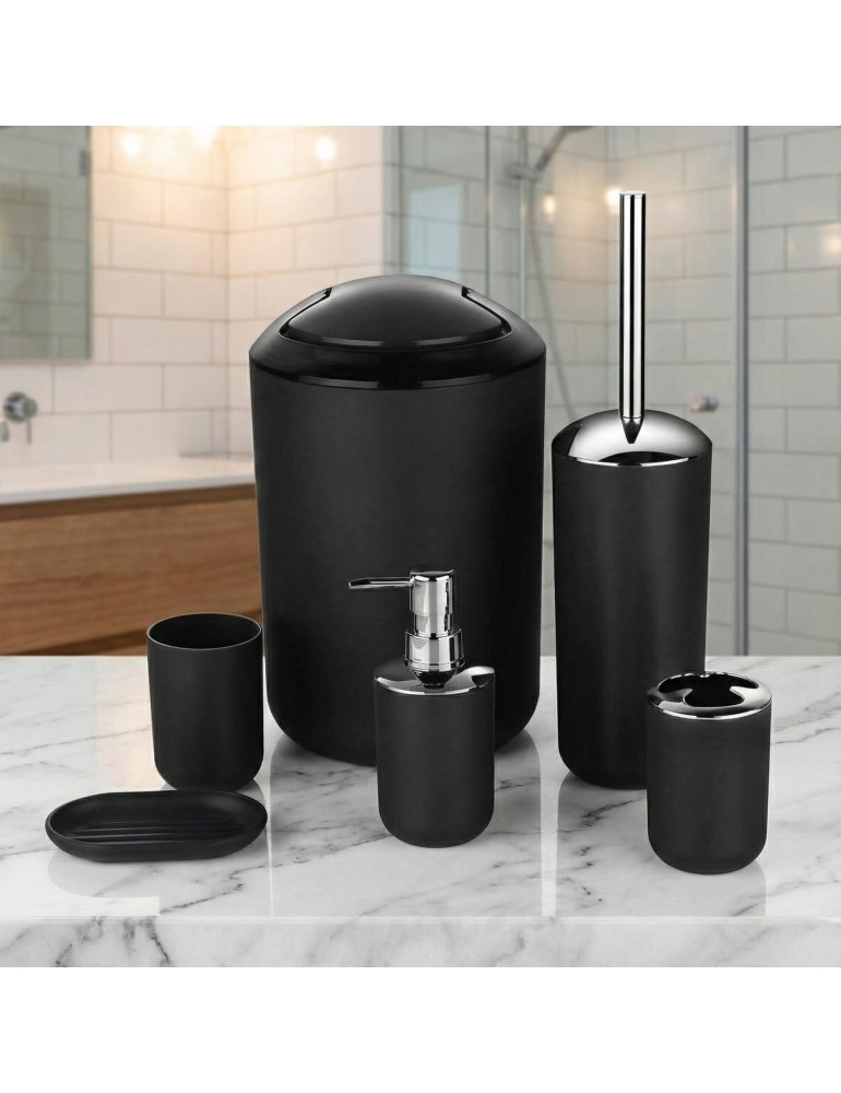 Set kupaonske galanterije Levi black EMI