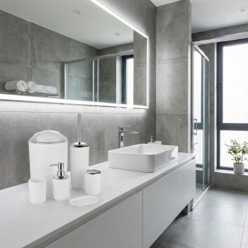 Set kupaonskog pribora Levi bijeli EMI