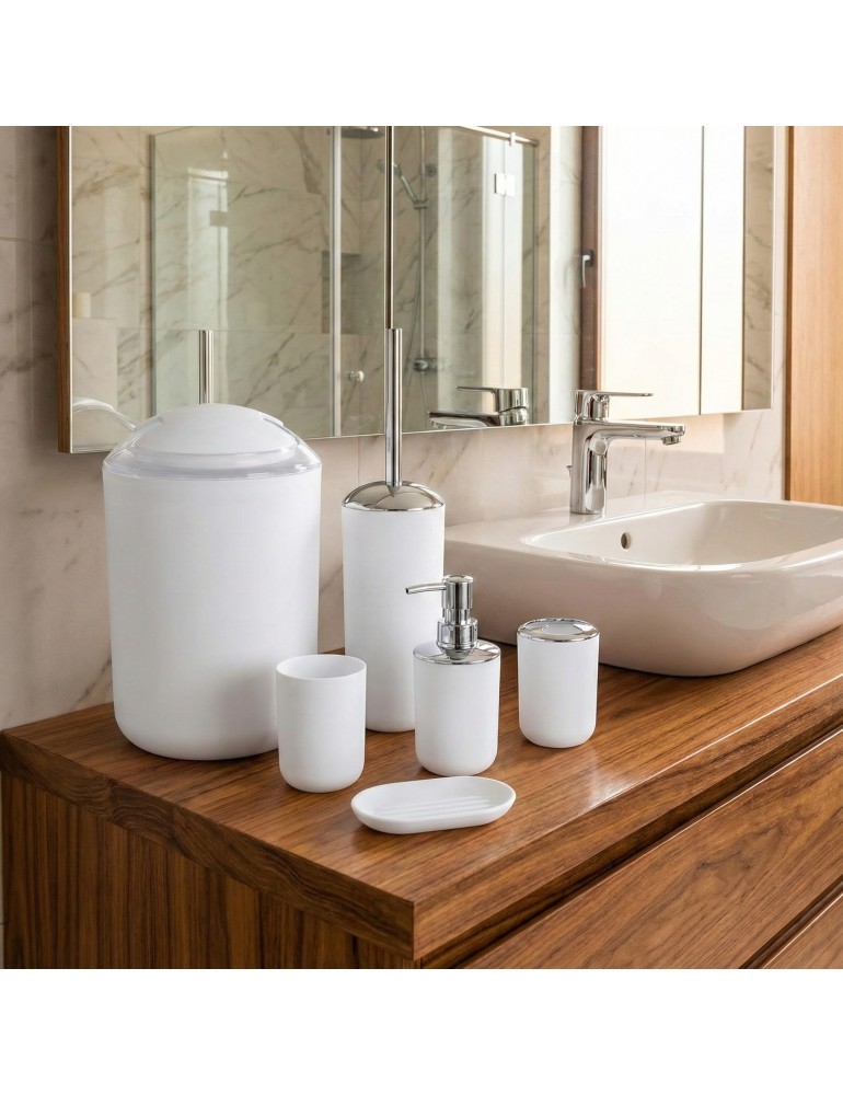 Set kupaonskog pribora Levi bijeli EMI