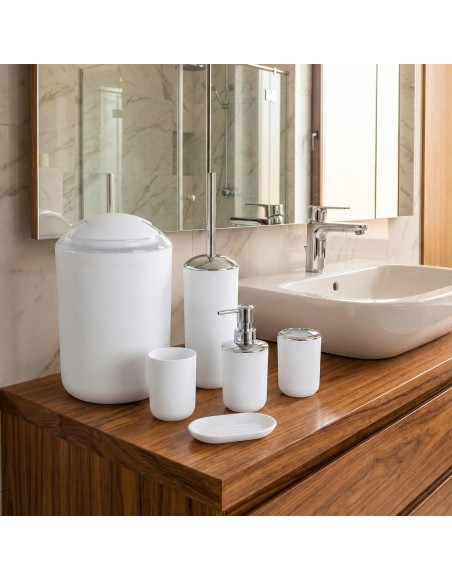 Set kupaonskog pribora Levi bijeli EMI