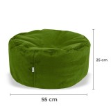 Bean torba izrađena od chaise longue antilop zelene boje EMI