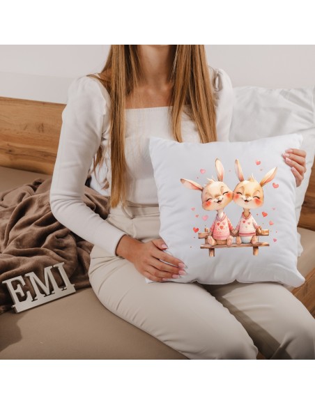 Dekorativni jastuk Bunny Together 40x40 cm EMI