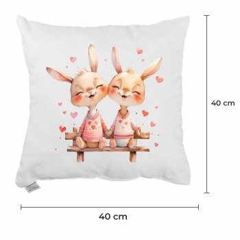 Dekorativni jastuk Bunny Together 40x40 cm EMI