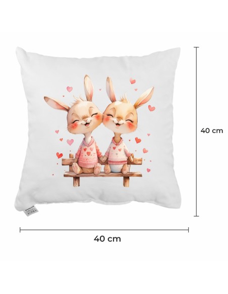 Dekorativni jastuk Bunny Together 40x40 cm EMI