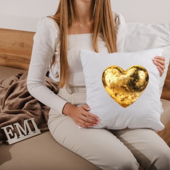 Dekorativni jastuk Golden Heart 40x40 cm EMI