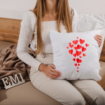 Dekorativni jastuk Hearts 40x40 cm EMI