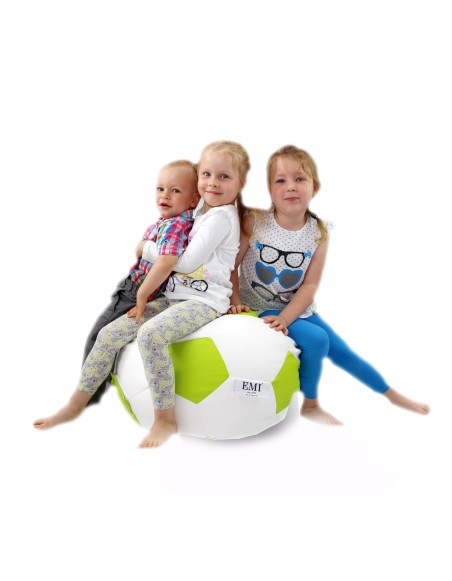 Bean bag nogometna lopta mala bijela limeta EMI