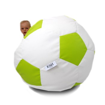 Bean bag nogometna lopta mala bijela limeta EMI