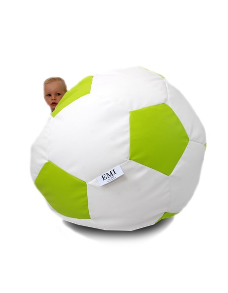 Bean bag nogometna lopta mala bijela limeta EMI