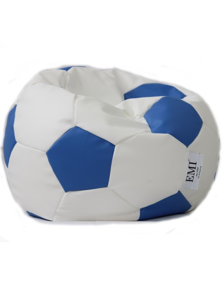 Bean bag nogometna lopta mala bijelo plava EMI