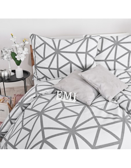 Flanel posteljina Helsinki bijele EMI