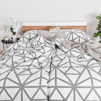 Flanel posteljina Helsinki bijele EMI