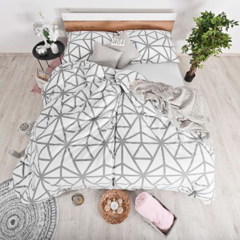 Flanel posteljina Helsinki bijele EMI