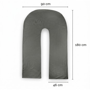 siva_pamučna_navlaka_za_anatomski_jastuk_za_spavanje