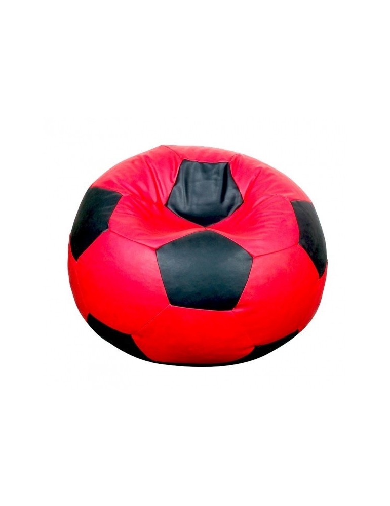 Sedací vak futbalová lopta červenočierna EMI Sedací vak futbalová lopta červenočierna EMI