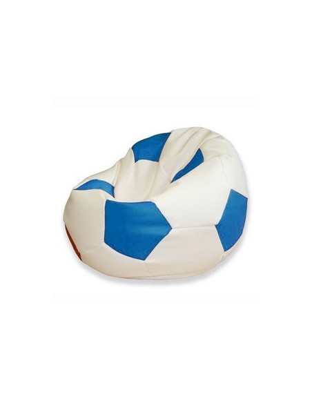 Sedací vak futbalová lopta bielomodrá EMI