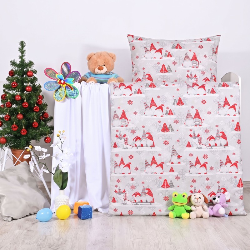 Božićna posteljina Buddy crvena EMI, Dječji set 90x130 + 45x65
