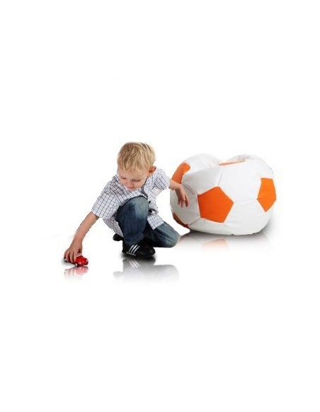 Bean bag nogometna lopta mala bijela narančasta EMI