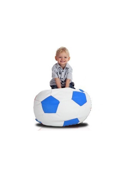 Bean bag nogometna lopta mala bijelo plava EMI