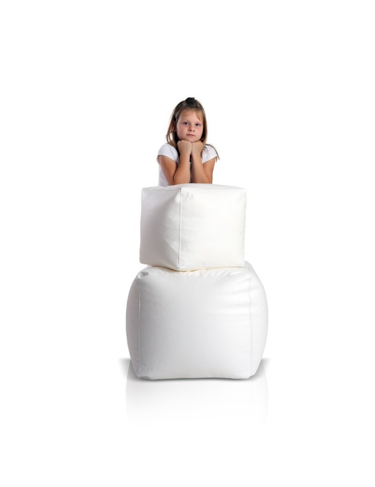 Bean bag stolac cube velika bijela EMI