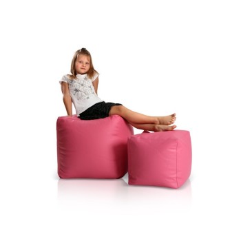 Bean bag stolac cube velika ružičasta EMI