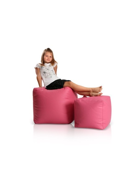 Bean bag stolac cube velika ružičasta EMI