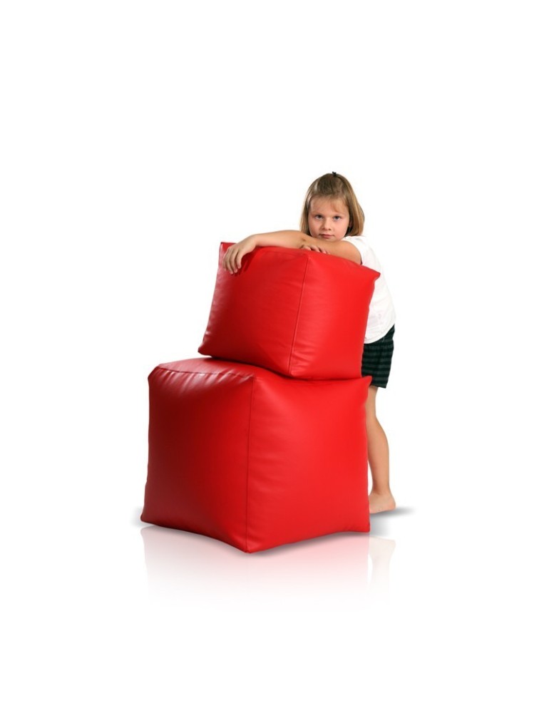Bean bag stolica kocka mali crveni EMI