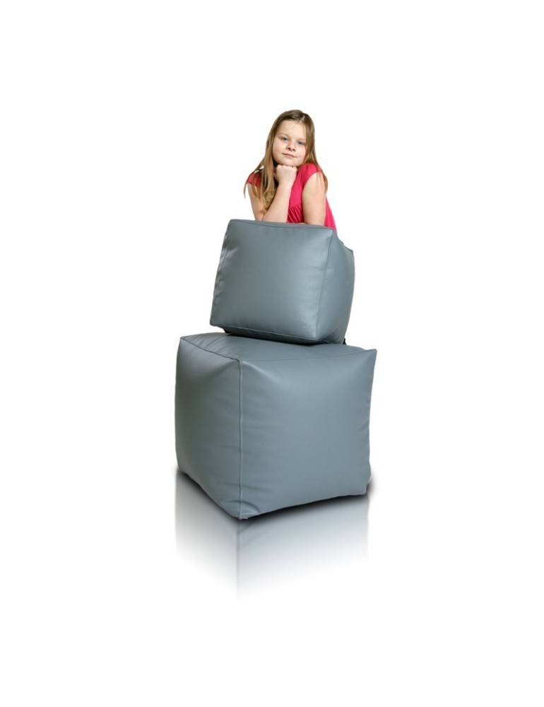 Bean bag stolac kocka mali sivi EMI