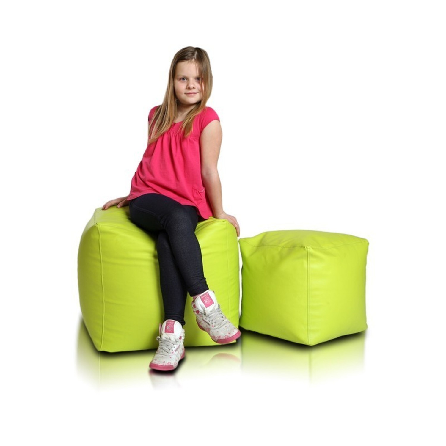 Bean bag stolac kocka mala limeta EMI