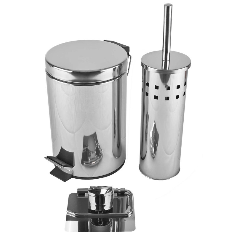 set toaletnog pribora od nehrđajućeg čelika